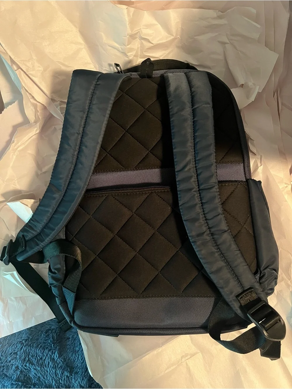 Samsonite Open Road - Navy and Black unisex Backpack with Multiple Zip Pockets